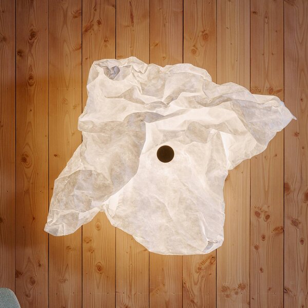 Nástenné svetlo FLOS Maap W1, šírka 150 cm, 4-pl., biela, E27, Biela / opálová, Obývacia izba / jedáleň, Textil / látka / hodváb, Dizajn