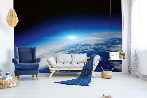 DIMEX | Vliesové fototapety na stenu Magicky východ slnka MS-5-2251 | 375 x 250 cm | modrá, čierna