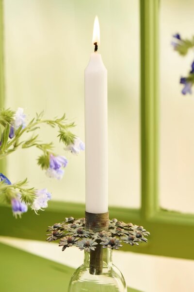 Vysoká sviečka Rustic White 18 cm