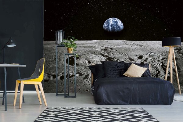DIMEX | Vliesové fototapety na stenu Krajina na horizonte MS-5-2234 | 375 x 250 cm | modrá, čierna, šedá