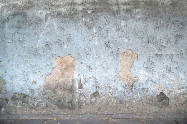 DIMEX | Vliesové fototapety na stenu Stará opadaná omietka MS-5-2427 | 375 x 250 cm | modrá, šedá