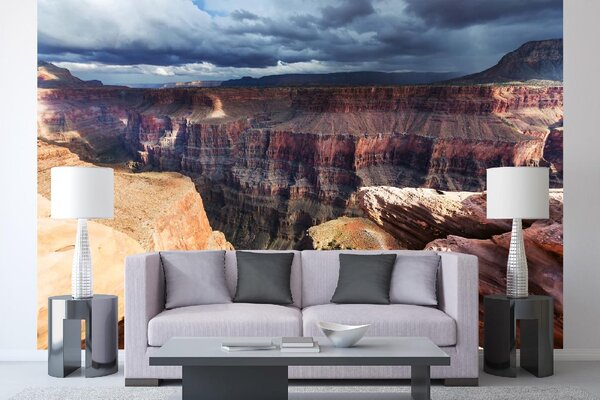 DIMEX | Vliesové fototapety na stenu Impozantný Grand Canyon MS-5-1704 | 375 x 250 cm | krémová, hnedá, šedá