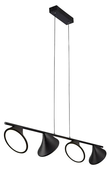 Moderný luster Clamor – Čierna