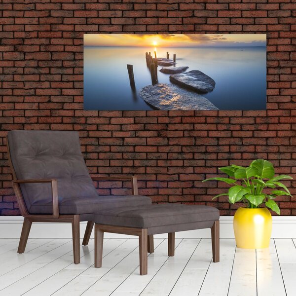 Obraz - Kamenné mólo (120x50 cm)