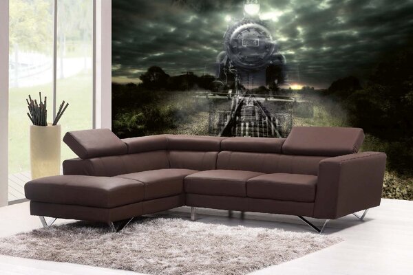DIMEX | Vliesové fototapety na stenu Vlak duchov MS-5-2907 | 375 x 250 cm | zelená, čierna, šedá