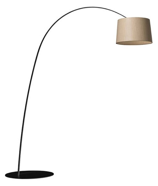 Foscarini Twiggy Wood stojaca LED lampa, čierna