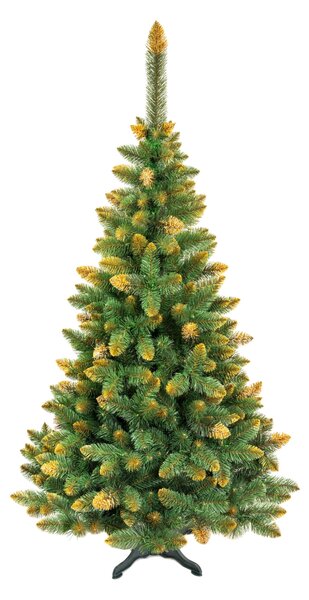 Premium Vianočný stromček umelý so zlatistým nástrekom - 180cm