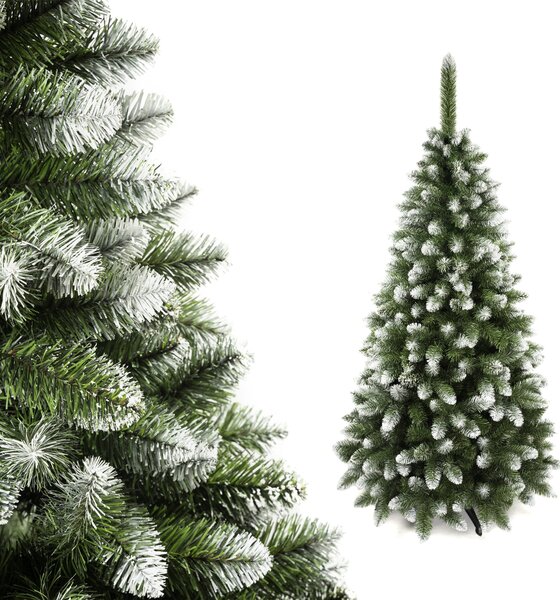 Umelý vianočný stromček - diamantová borovica PREMIUM zasnežený efekt 180cm