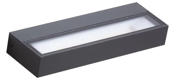 LED vonkajšie nástenné osvetlenie Casola tmavosivá