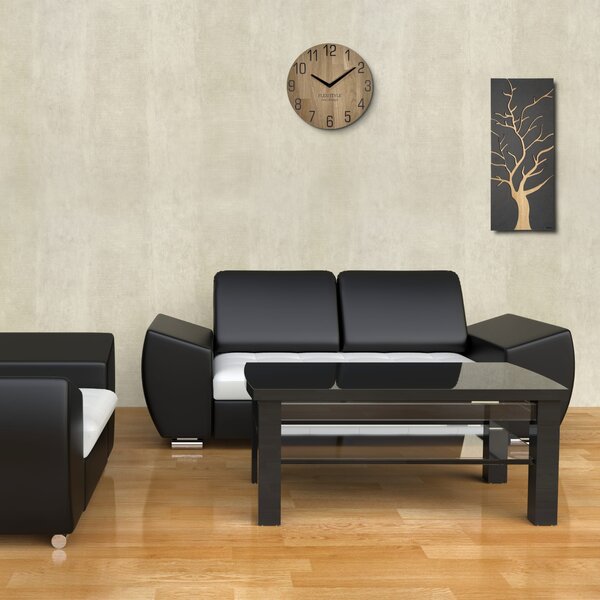 Dekorstudio Moderné drevené hodiny Natur Dub - 30cm