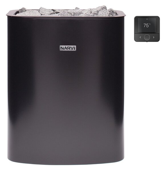 Narvi saunová pec elektrická NC Electric Flow Wifi 6,0 kW black