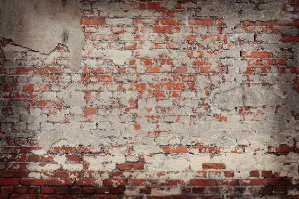 DIMEX | Vliesové fototapety na stenu Oprýskaný tehlový múr MS-5-2653 | 375 x 250 cm | béžová, oranžová