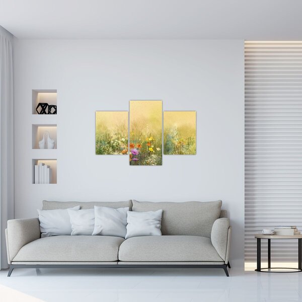 Obraz - Maľovaná lúka (90x60 cm)