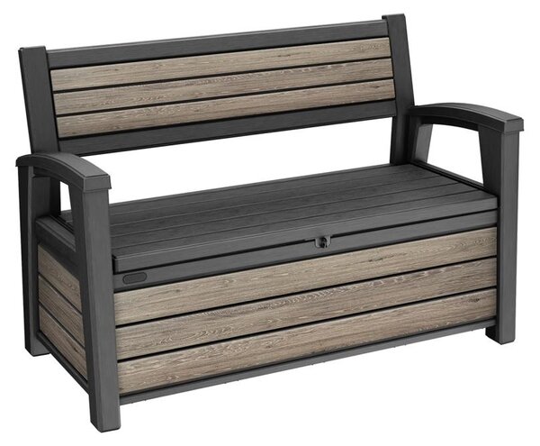 Záhradná lavička Keter Deco Bench 227L – 133 x 61 x 89 cm – jaseň