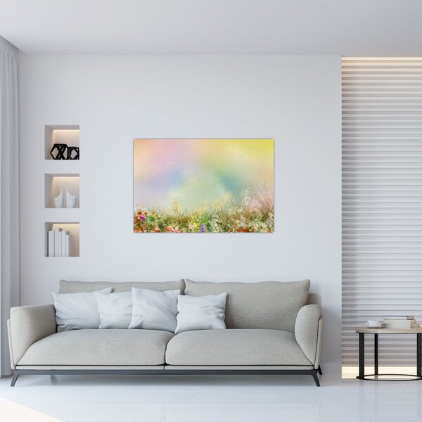 Obraz - Maľovaná lúka 2 (90x60 cm)