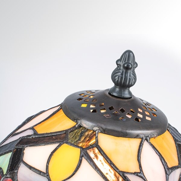 Quoizel QZ-LARISSA-TL-S - Stolná lampa Tiffany LARISSA 1xE14/40W/230V