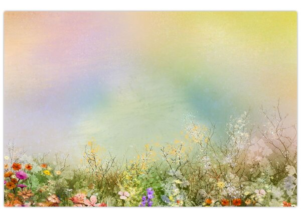 Obraz - Maľovaná lúka 2 (90x60 cm)