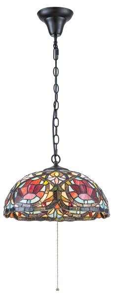 Quoizel QZ-LARISSA-P - Luster na reťazi Tiffany LARISSA 3xE27/60W/230V