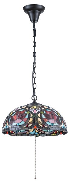 Quoizel QZ-LARISSA-P - Luster na reťazi Tiffany LARISSA 3xE27/60W/230V