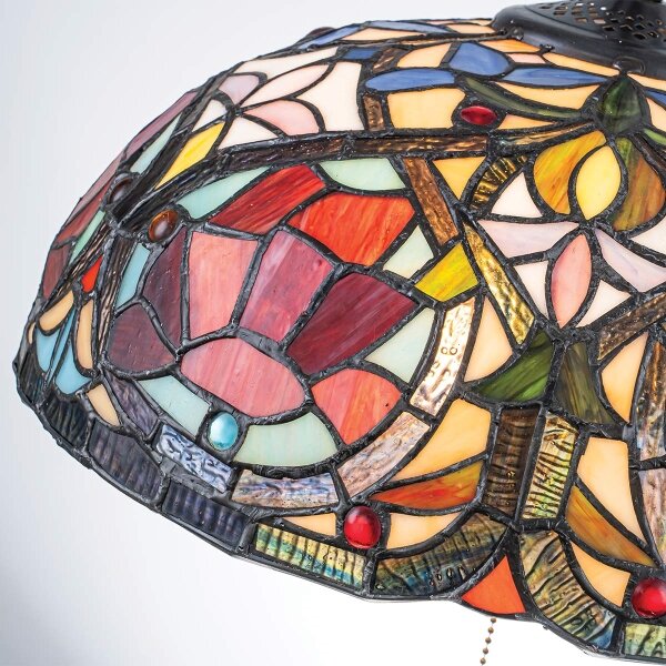 Quoizel QZ-LARISSA-P - Luster na reťazi Tiffany LARISSA 3xE27/60W/230V