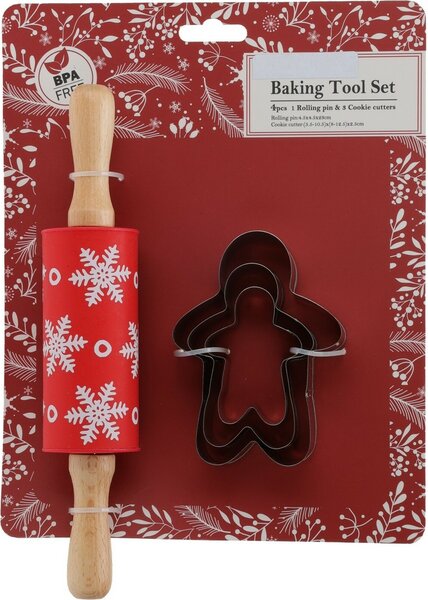 Vianočná sada na pečenie Gingerbread man, 4 ks