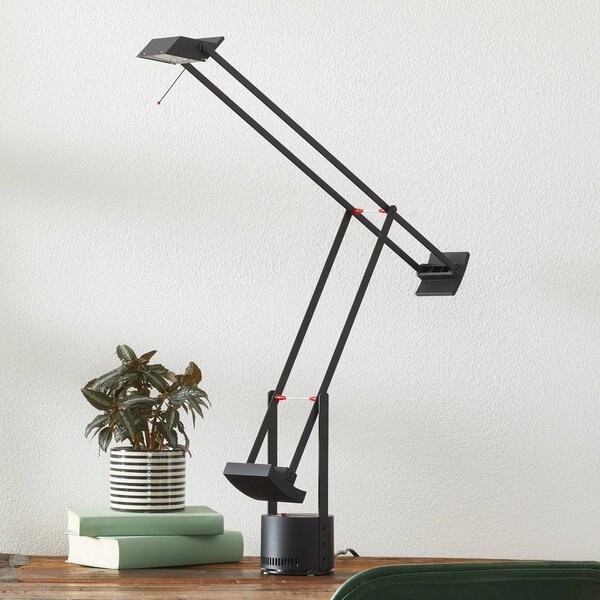 Artemide Tizio 35 stolová lampa, Čierna, Pracovňa / Kancelária, Hliník, Dizajn, Stolová lampa