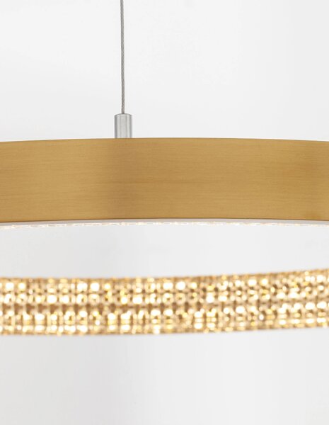 LED luster Preston 40 zlaté – Zlatá