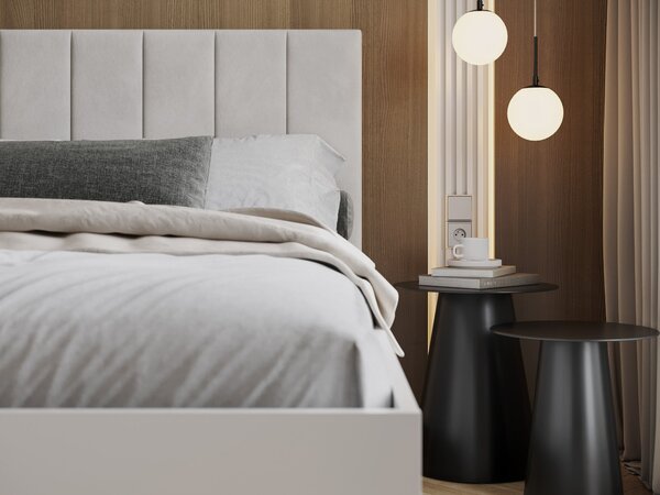 Jednolôžková posteľ s úložným priestorom Cierra 120x200 - biela