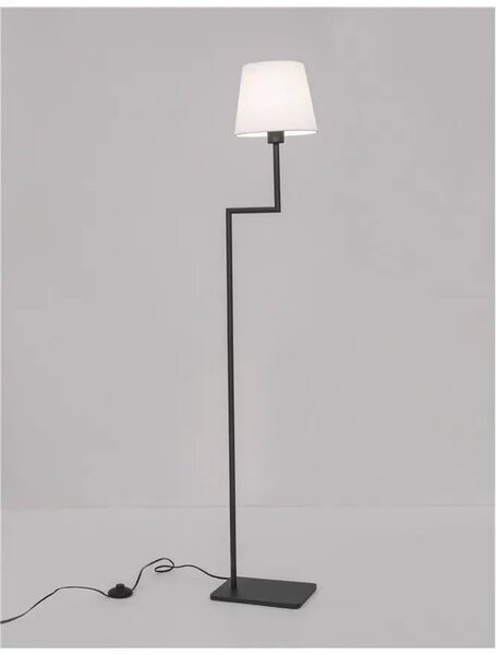 Dizajnová stojaca lampa Flex – Čierna