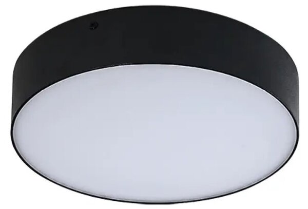 LED stropné svietidlo Monza R 30 CCT čierne s diaľkovým ovládačom – Čierna