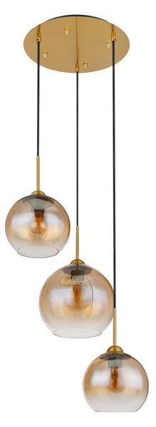 Globo 15788-3H - Závesný luster na lanku JAMESSA 3xE27/60W/230V mosadz