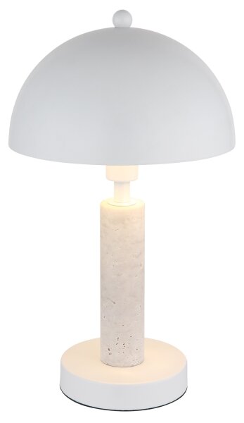 Globo 24868W - Stolná lampa JANIE 1xE14/40W/230V biela