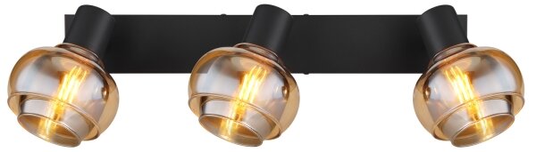 Globo 54309-3B - Bodové svietidlo TOKKI 3xE14/40W/230V čierna