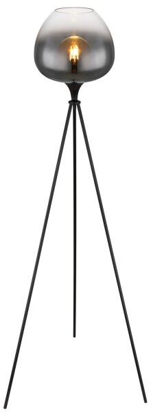 Globo 15548S1 - Stojacia lampa MAXY 1xE27/60W/230V čierna