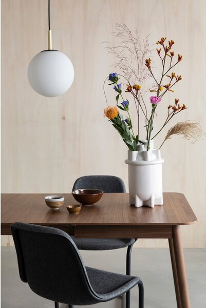 Rozkladací jedálenský stôl s doskou v dekore orechového dreva 80x120 cm Glimps – Zuiver