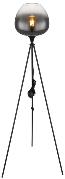 Globo 15548S1 - Stojacia lampa MAXY 1xE27/60W/230V čierna