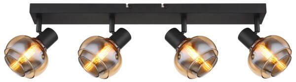 Globo 54309-4B - Bodové svietidlo TOKKI 4xE14/40W/230V čierna