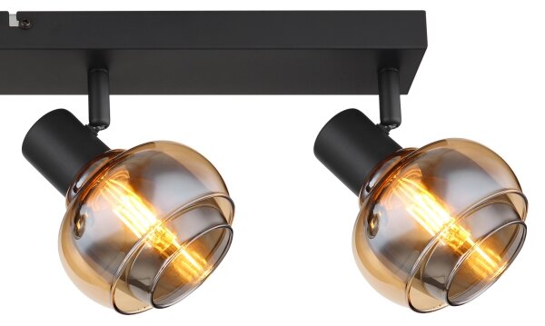 Globo 54309-4B - Bodové svietidlo TOKKI 4xE14/40W/230V čierna