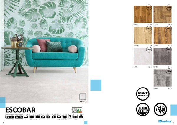 PVC podlaha ESCOBAR 581-04