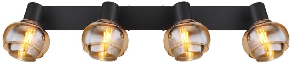 Globo 54309-4B - Bodové svietidlo TOKKI 4xE14/40W/230V čierna