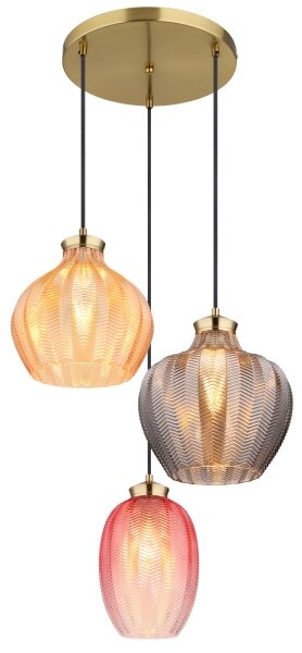 Globo 15898-3HR - Luster na lane JESSICA 3xE27/60W/230V pr. 45 cm