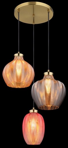 Globo 15898-3HR - Luster na lane JESSICA 3xE27/60W/230V pr. 45 cm