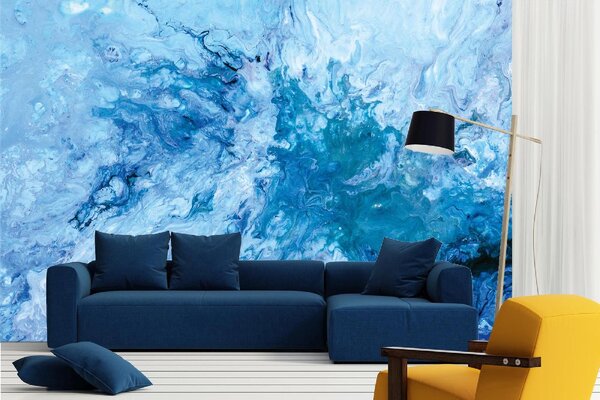 DIMEX | Vliesové fototapety na stenu Efekt oceánskej búrky MS-5-2479 | 375 x 250 cm | modrá, biela