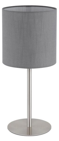 Globo 21440G - Stolová lampa BENSON 1xE27/40W/230V sivá