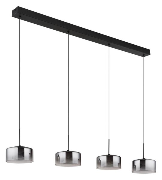 Globo 16024-4 - LED luster na lanku BELINDA LED/24W/230V čierna/dymová