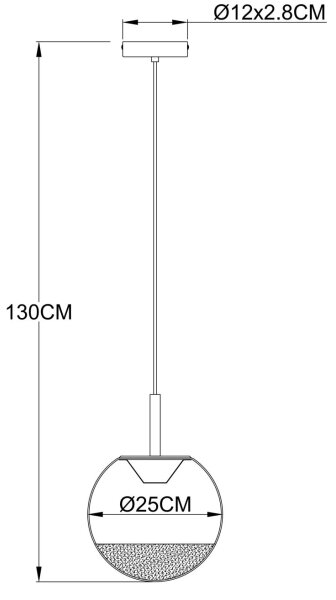 Globo 16057H - LED luster na lanku SEVERIN LED/8W/230V