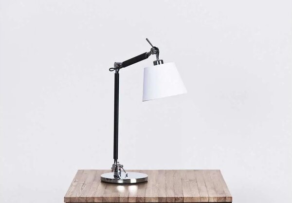 Dizajnová stolová lampa Zyta S Table čierne/strieborná – Čierna