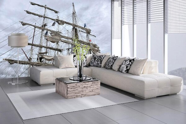DIMEX | Vliesové fototapety na stenu Sťažeň MS-5-2750 | 375 x 250 cm | biela