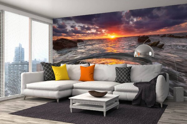 DIMEX | Vliesové fototapety na stenu Lokácia Hry o tróny MS-5-3117 | 375 x 250 cm | biela, žltá, šedá