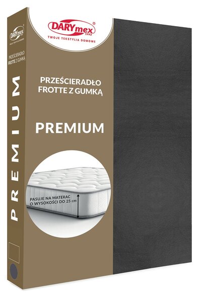FROTÉ PRESTIERADLO PREMIUM 90X200 CM TMAVOSIVÉ